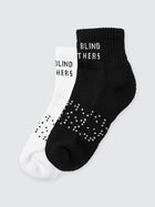 Coolmax Quarter Sock Black + White Bundle (2 Pairs)