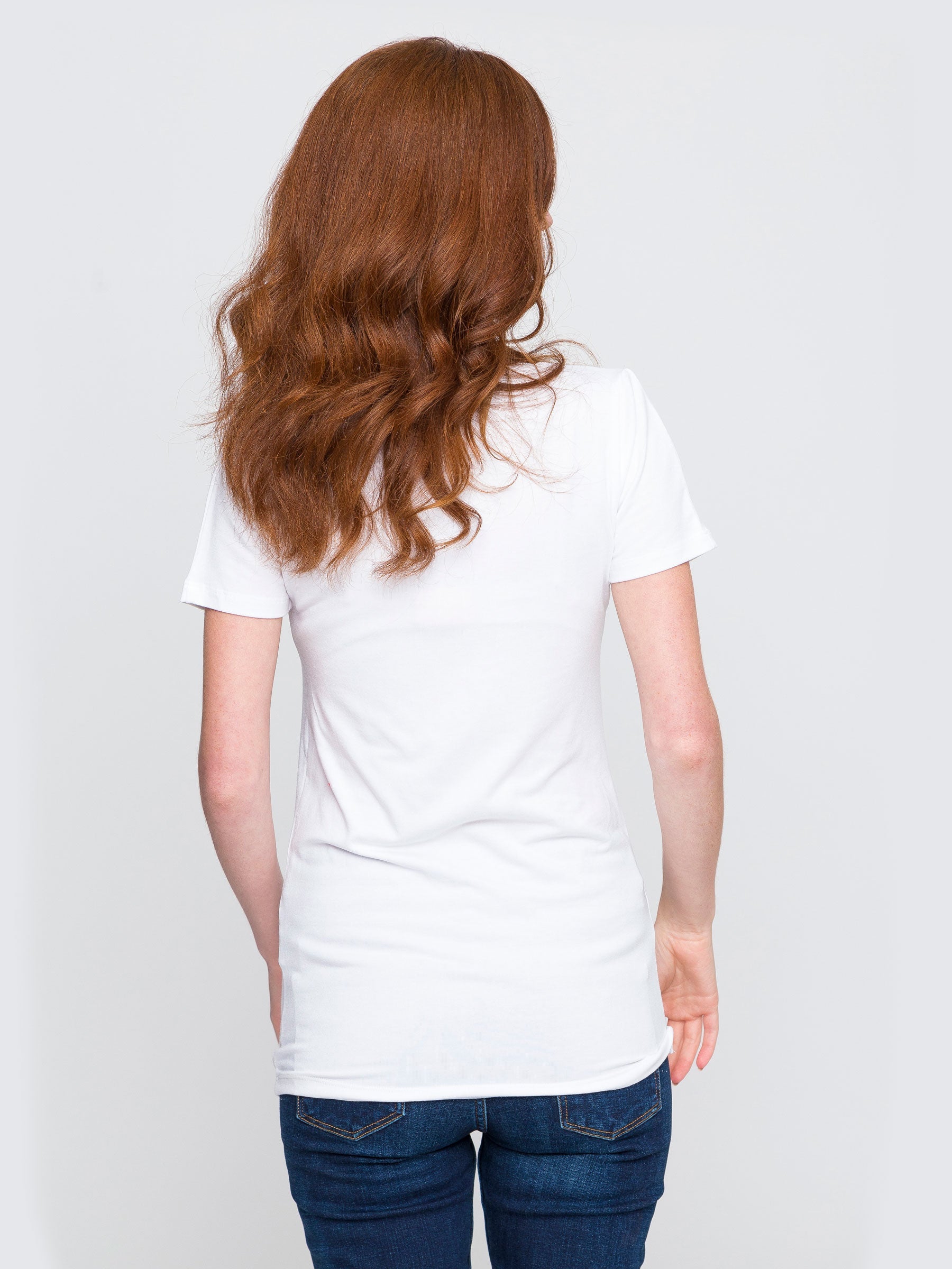 Two Blind Brothers - Womens Women's "Feel" V-Neck White