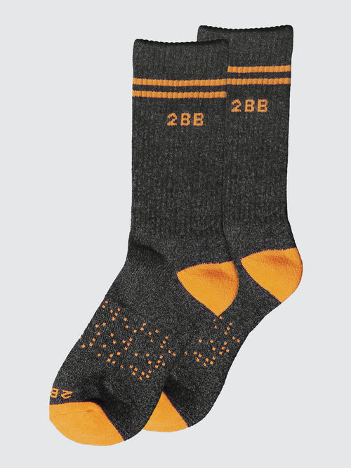Orange Calf Sock in Orange