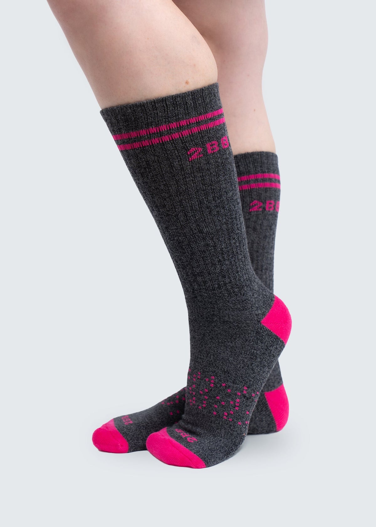 Two Blind Brothers - SOCK COLLECTION Pink Calf Sock Pink
