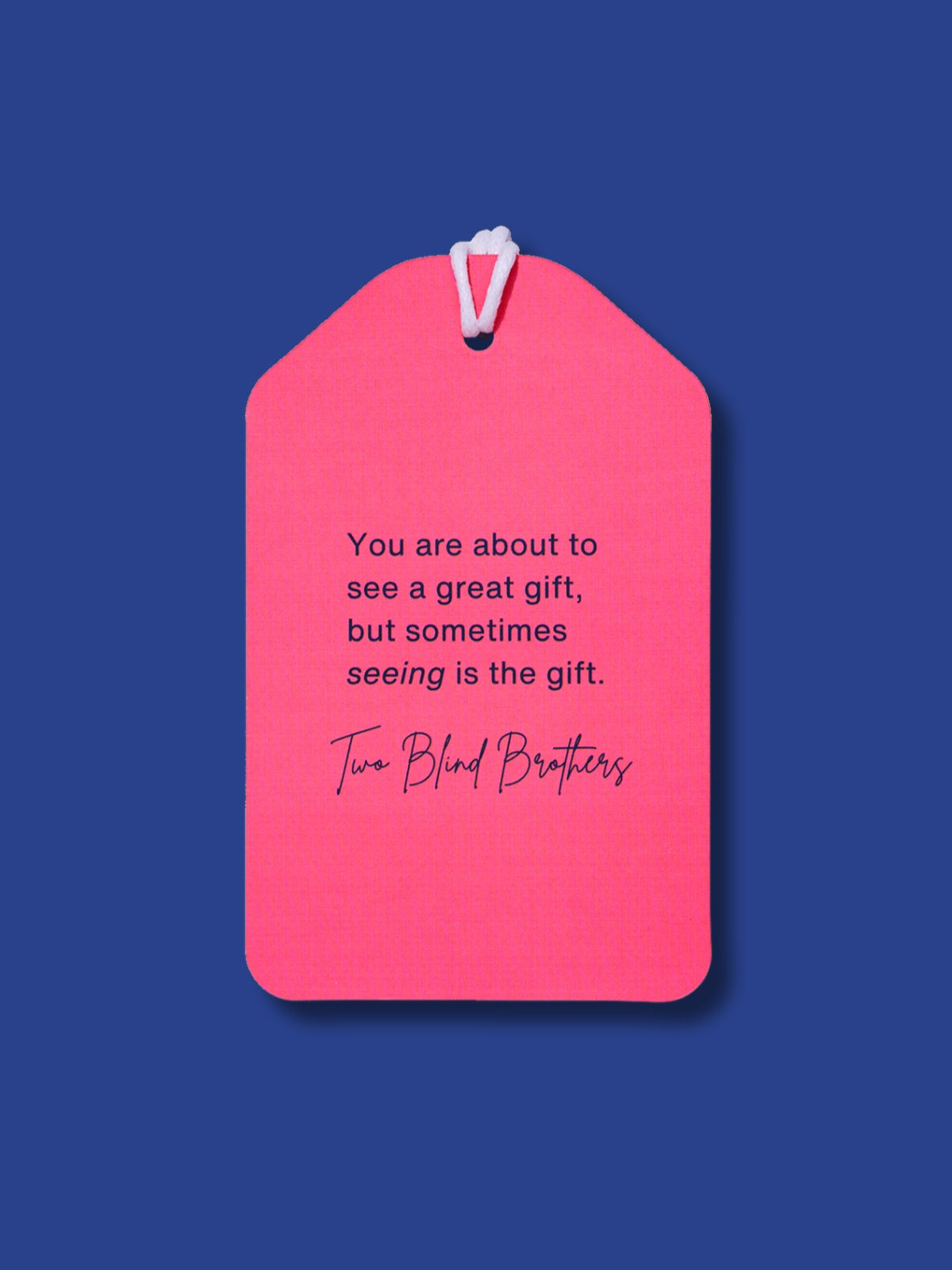 Two Blind Brothers - Gift Tag LoveTags Christmas-Tree