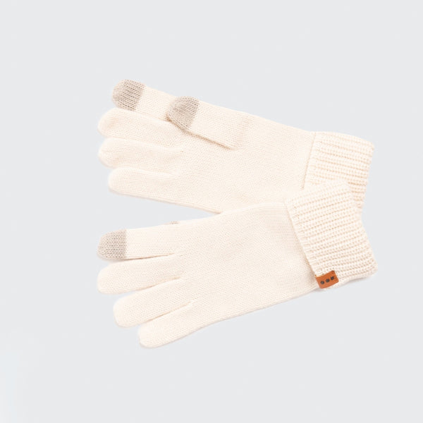 Two Blind Brothers - Gift Chunky Knit Gloves Cream