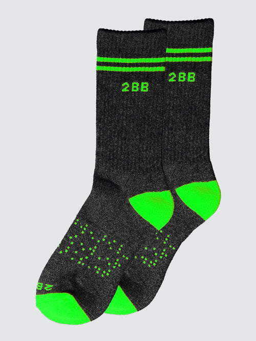 Green Calf Sock in Green