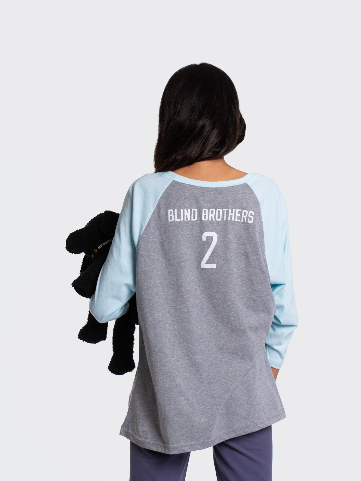 Two Blind Brothers -  Kids' Team 2BB Baseball Tee Graphic Baseball Tee Grey