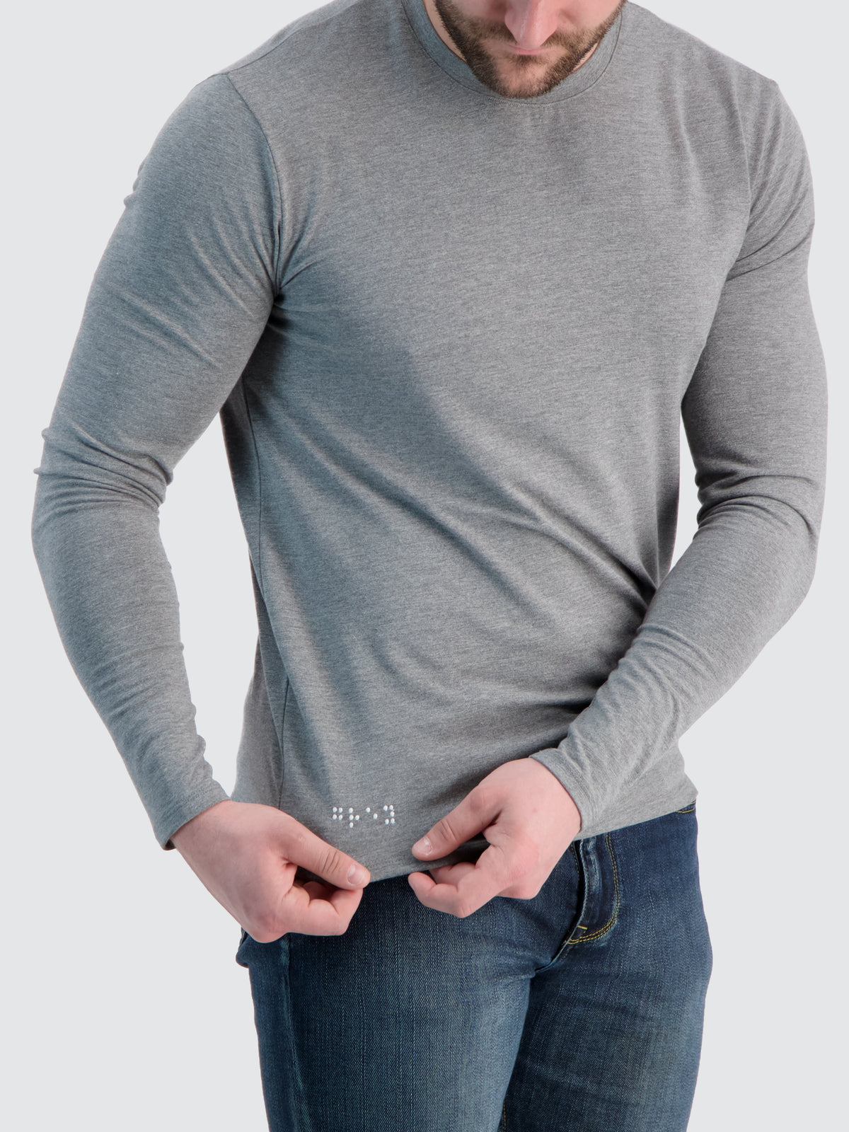 Two Blind Brothers - Mens Men's Long Sleeve Crewneck White