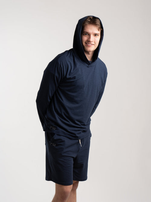 Men's Pullover Hoodie in Navy