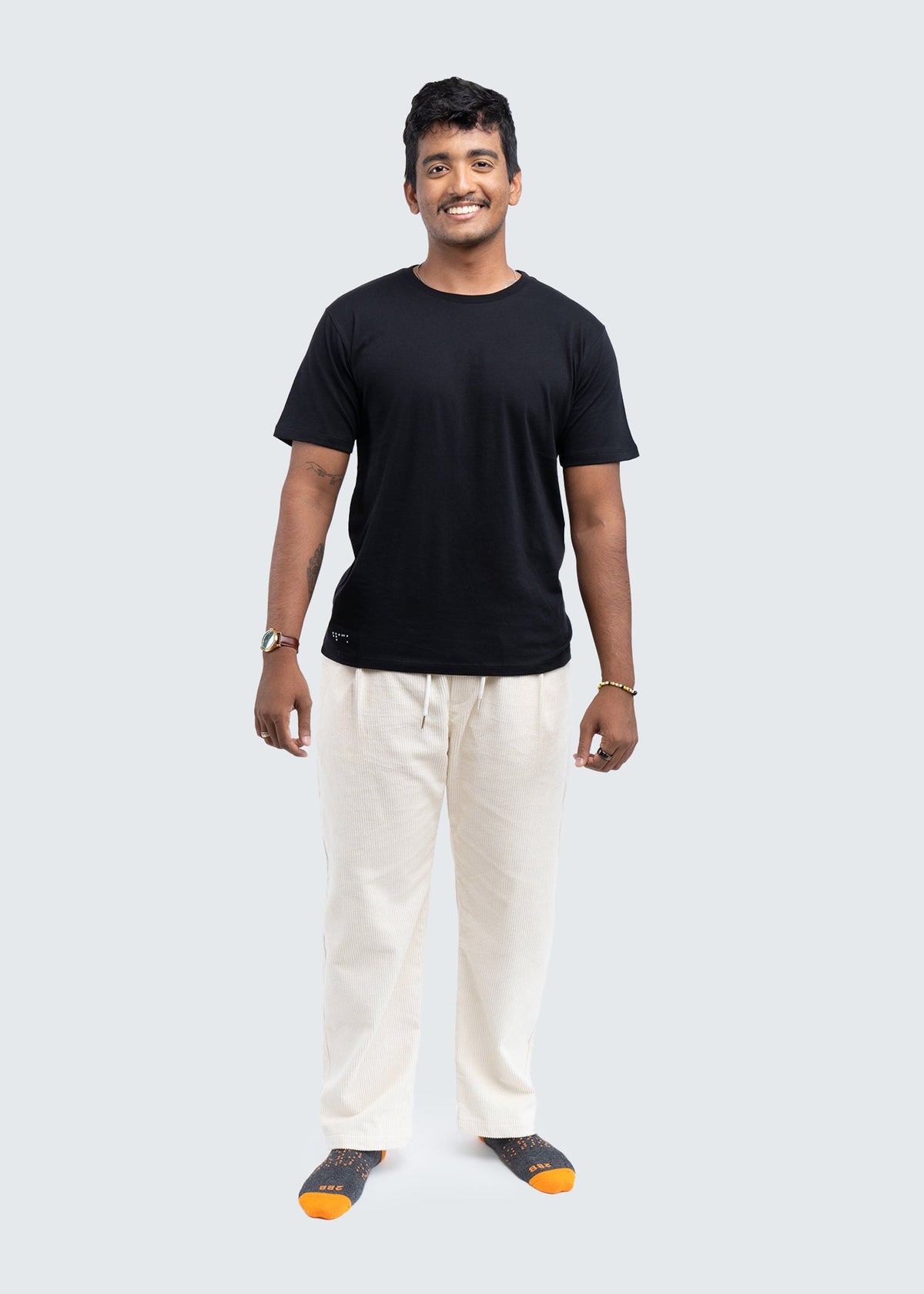 Two Blind Brothers - Mens Men's Supima Cotton Short Sleeve Crewneck White