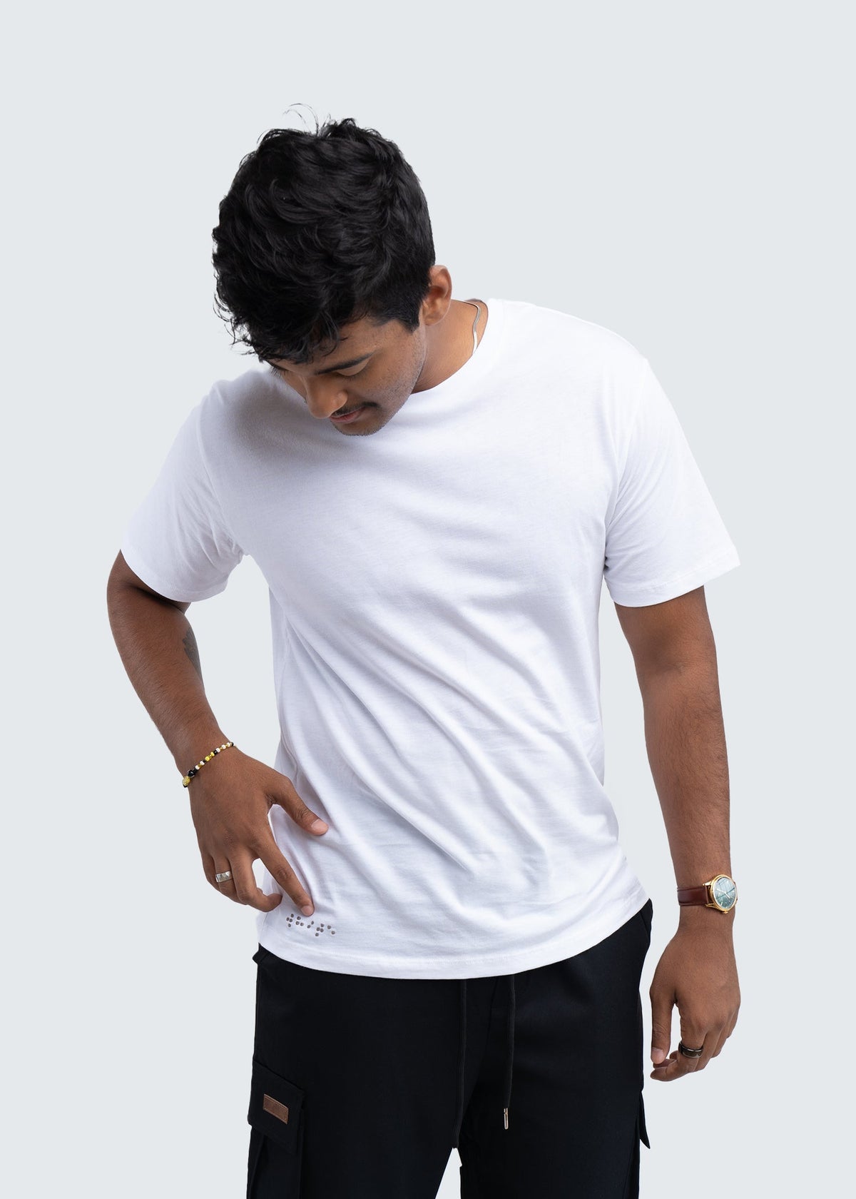 Two Blind Brothers - Mens Men's Supima Cotton Short Sleeve Crewneck White