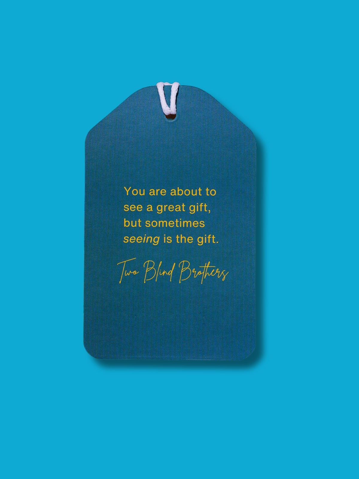 Two Blind Brothers - Gift Tag LoveTags Menorah