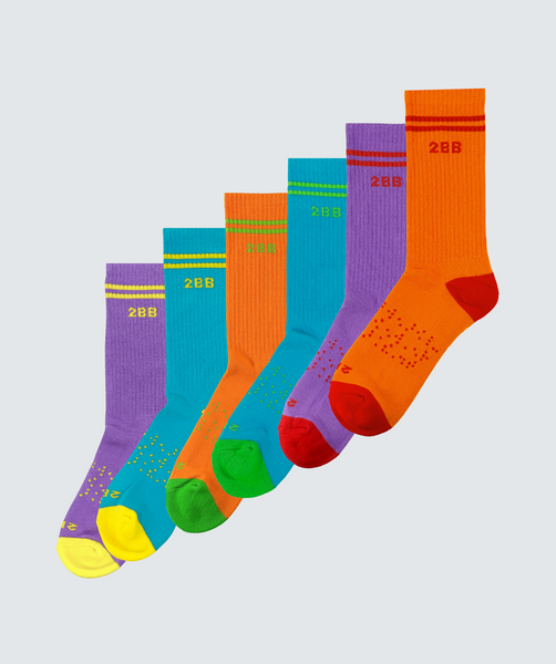 新品 ドゥーズィエムクラス jacquard socks 2色セット 靴下 MismatchCalfSock_Bundle_EC_04_