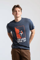 Men's "Never Give Up" Graphic Crewneck