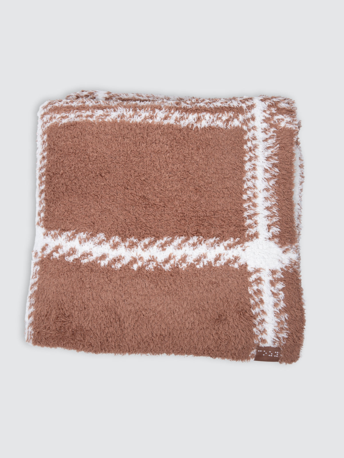 Two Blind Brothers - Gift Plush Blanket Mocha-+-White