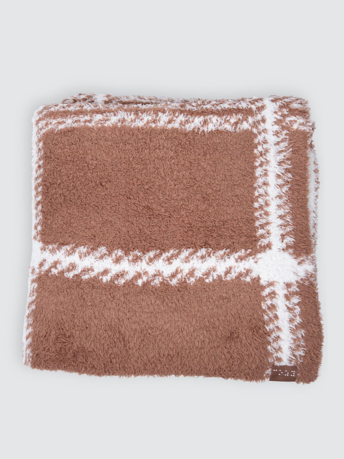 Two Blind Brothers - Gift Plush Blanket Mocha-+-White