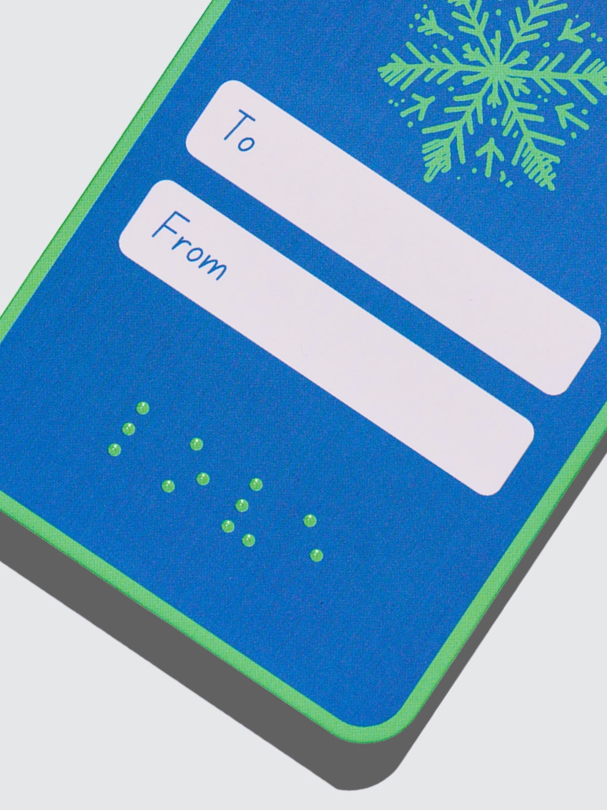 Two Blind Brothers - Gift Tag LoveTags Snowflake