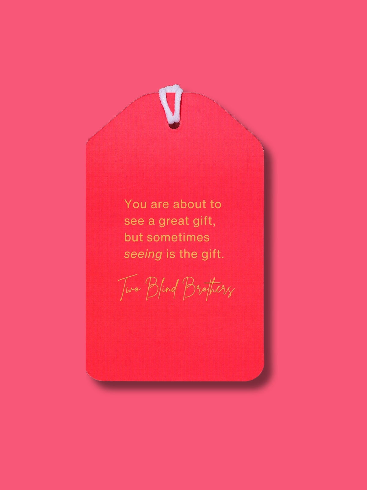 Two Blind Brothers - Gift Tag LoveTags Stocking