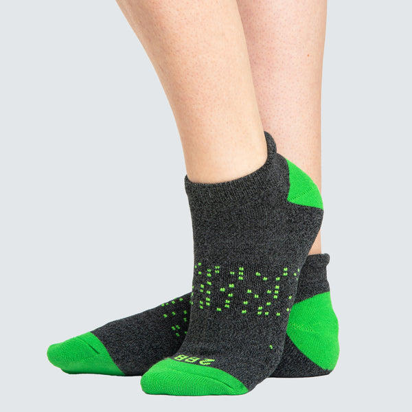 Two Blind Brothers - Gift Rainbow Ankle Sock Bundle (6 Pairs) green