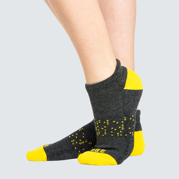 Two Blind Brothers - Gift Rainbow Ankle Sock Bundle (6 Pairs) yellow
