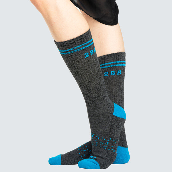Two Blind Brothers - Gift Rainbow Calf Sock Bundle (6 Pairs) blue