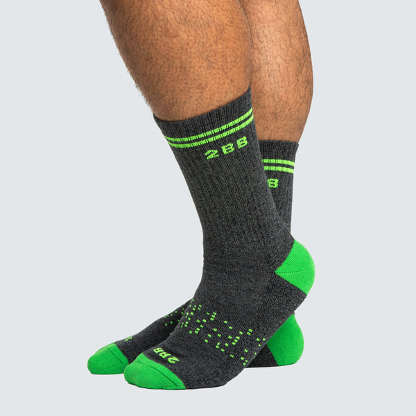 Two Blind Brothers - Gift Rainbow Calf Sock Bundle (6 Pairs) green