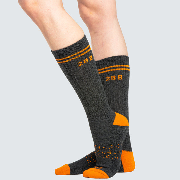 Two Blind Brothers - Gift Rainbow Calf Sock Bundle (6 Pairs) orange