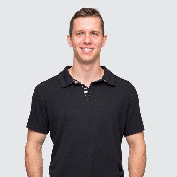 Two Blind Brothers - Mens Men's Short Sleeve Polo Black