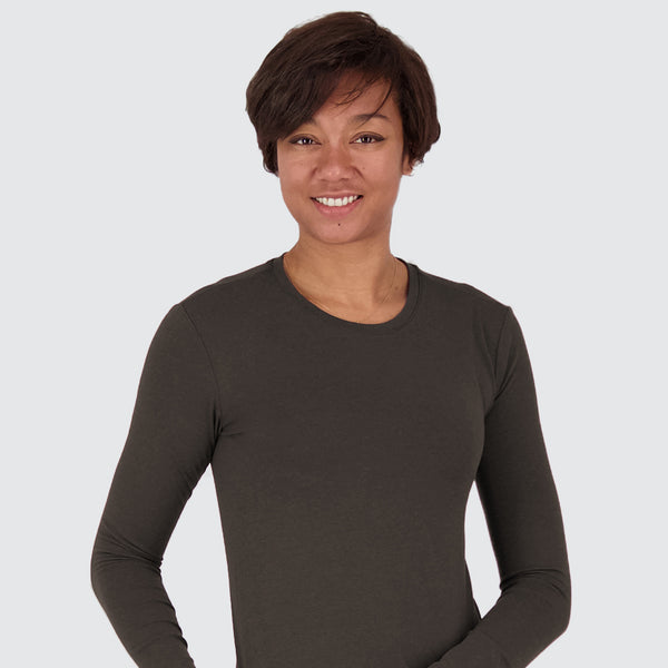 Two Blind Brothers - Womens Women's LS Crewneck Graphite-Grey