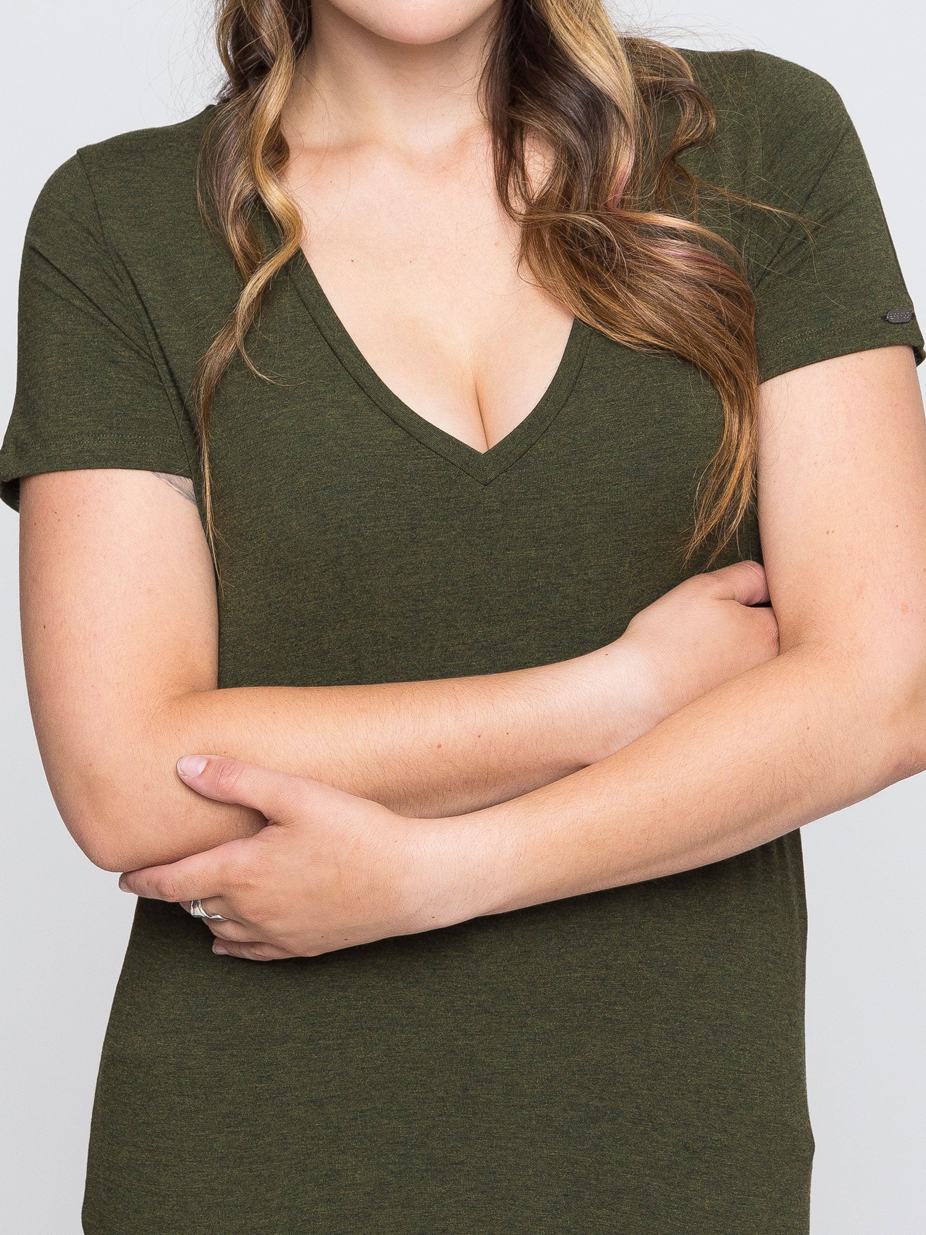 Two Blind Brothers - Womens Women's "Feel" V-Neck Two-Blind-Brothers