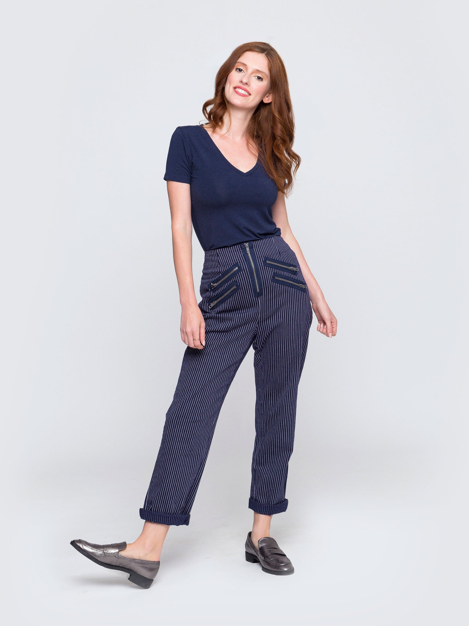 Two Blind Brothers - Womens Women's "Feel" V-Neck Two-Blind-Brothers