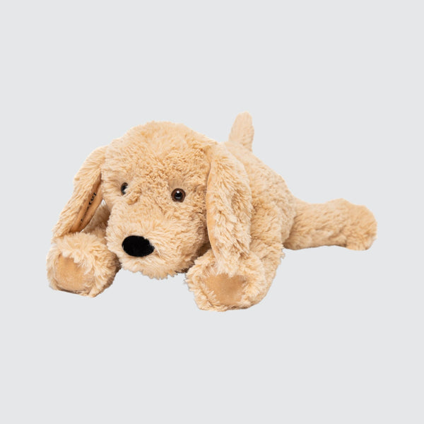 Two Blind Brothers - Guide Dog FOSTER Golden-retriever-stuffed-animal-laying-down