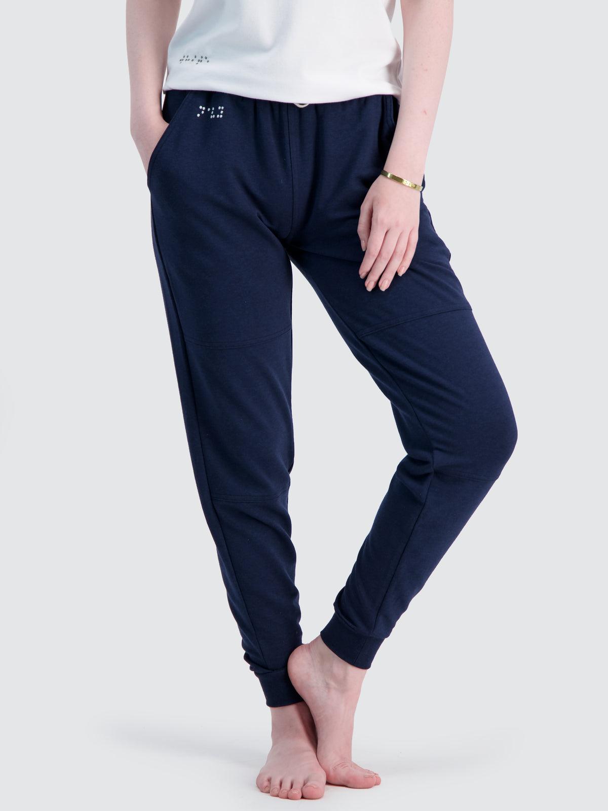 Two Blind Brothers - Womens Women's French Terry Jogger Navy