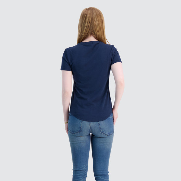 Two Blind Brothers - Womens Women's Short Sleeve Crewneck Navy