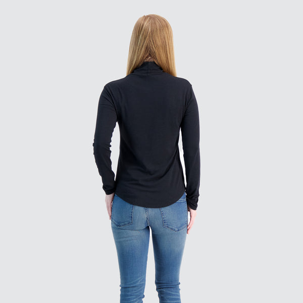Two Blind Brothers - Womens Women's Turtleneck Black