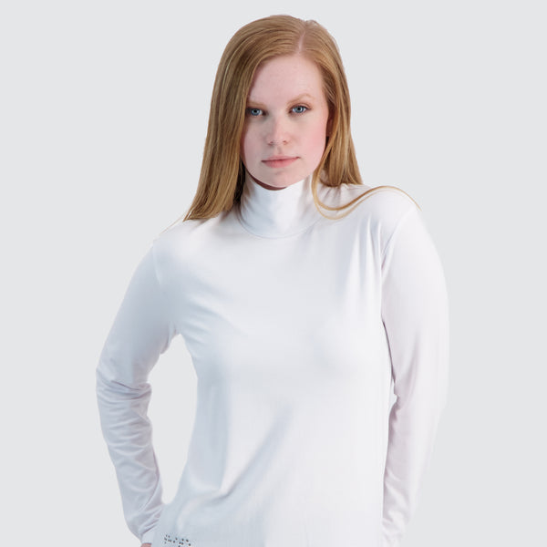Two Blind Brothers - Womens Women's Turtleneck White