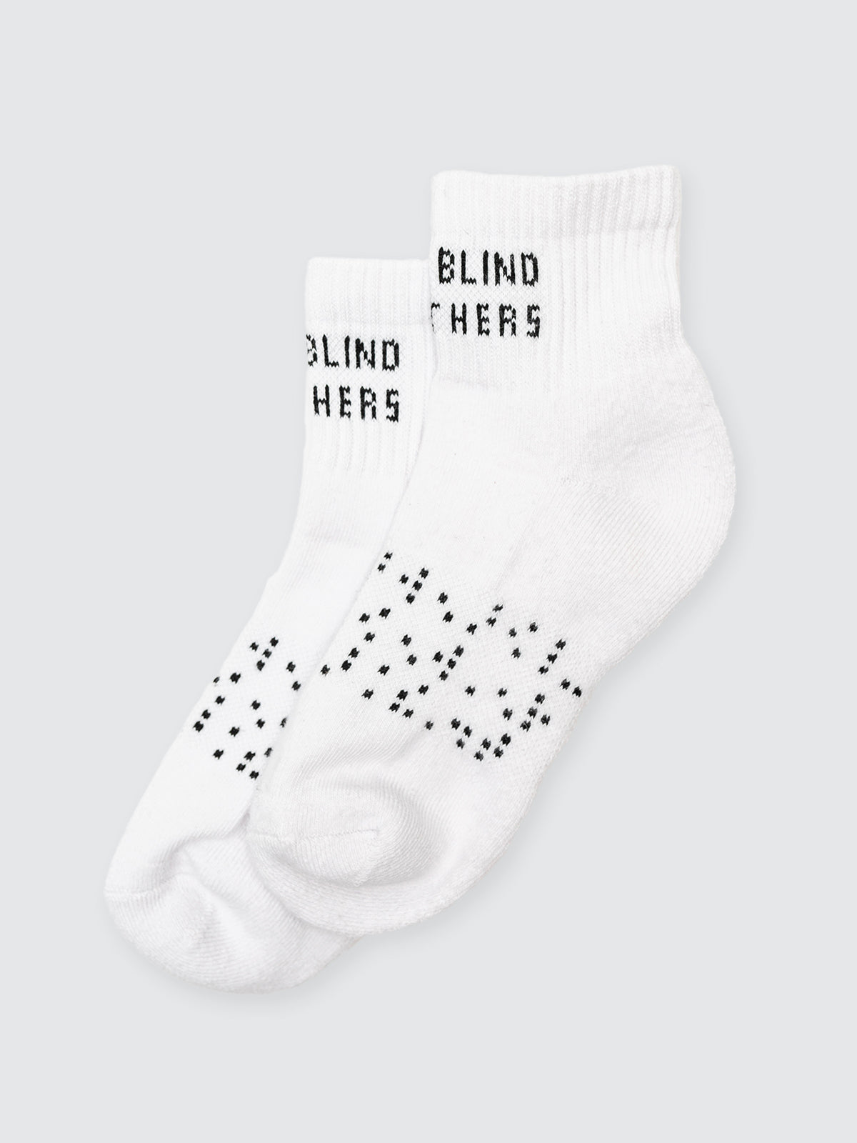 Two Blind Brothers - Gift Coolmax Quarter Socks White