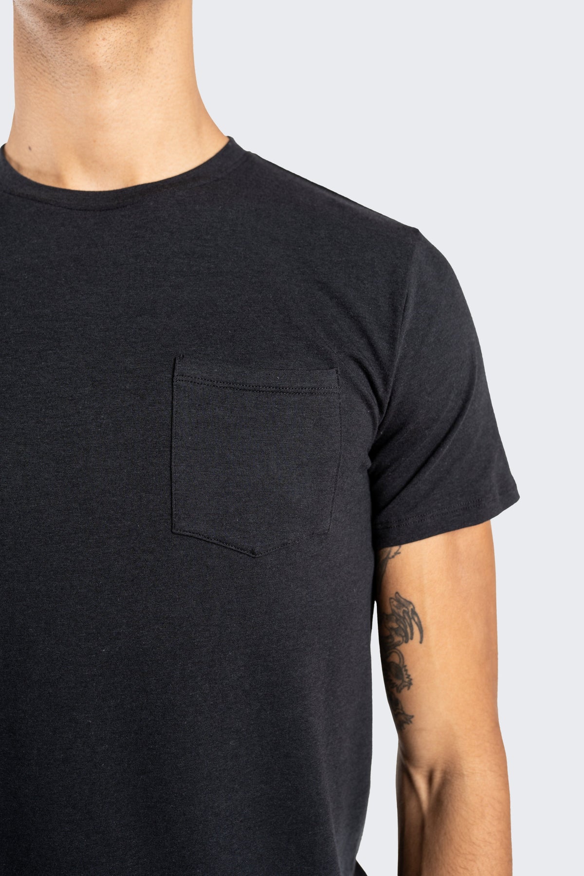 Two Blind Brothers - Mens Men's Short Sleeve Pocket Tee Graphite-Grey