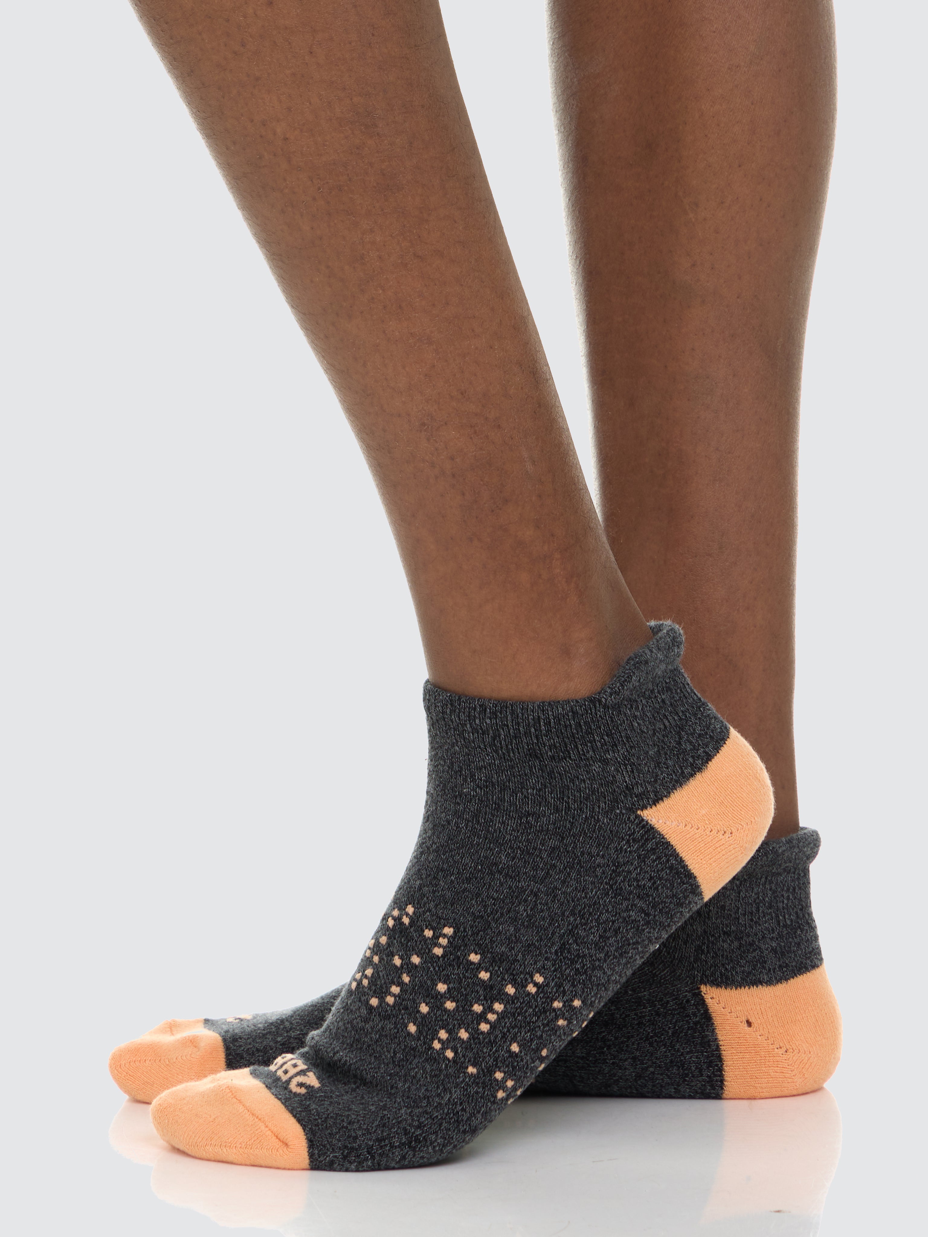 Two Blind Brothers - Gift Pastel Rainbow Ankle Sock Bundle (6 Pairs) Orange