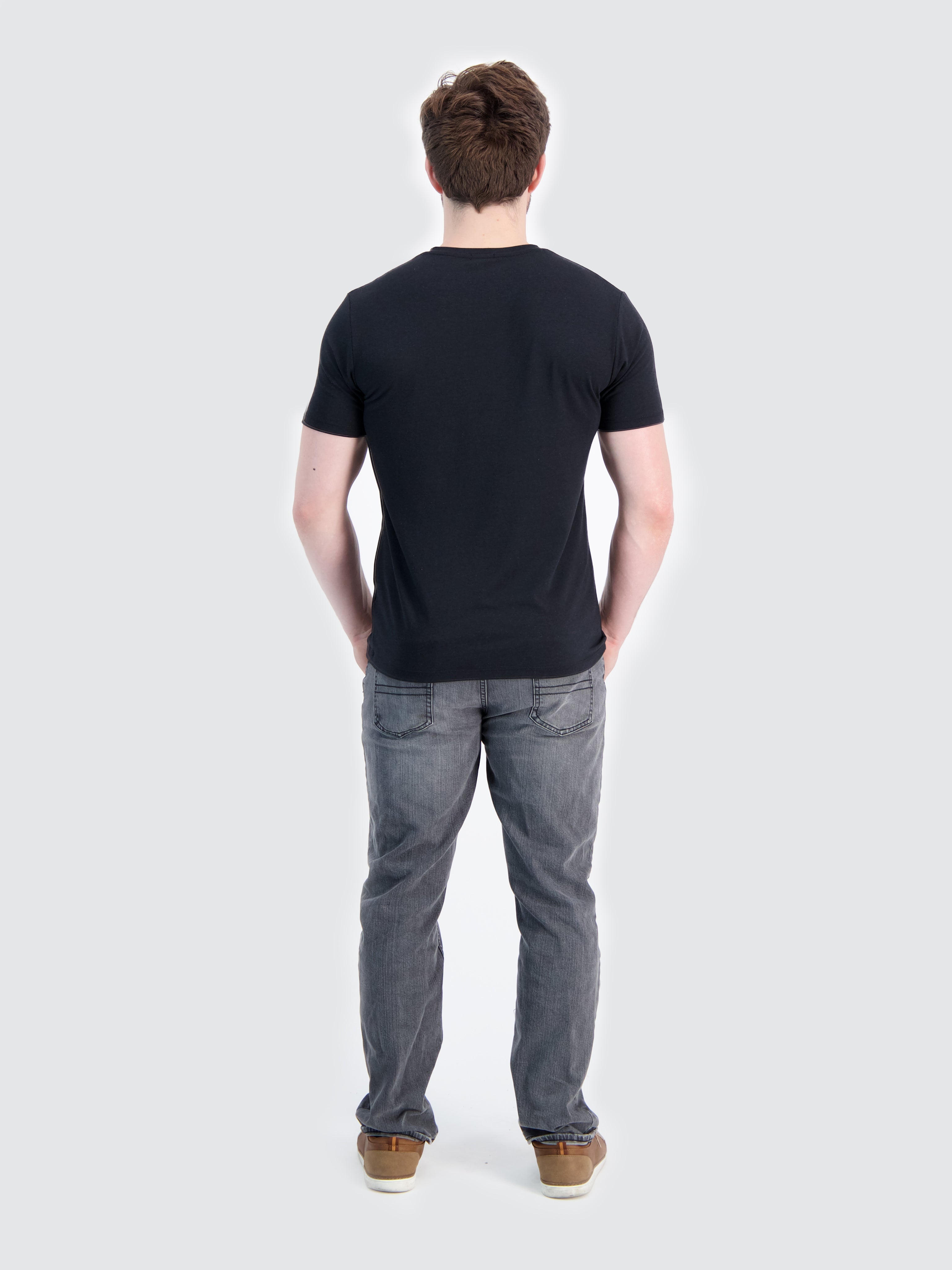 Two Blind Brothers - Mens Men's SS V-Neck Tee Black