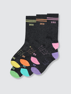 Pastel Rainbow Calf Sock Bundle (6 Pairs)