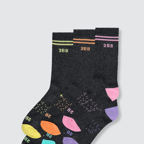 Two Blind Brothers - Gift Pastel Rainbow Calf Sock Bundle (6 Pairs) Pastel-Rainbow-Calf-Sock-Bundle-(6-Pairs)