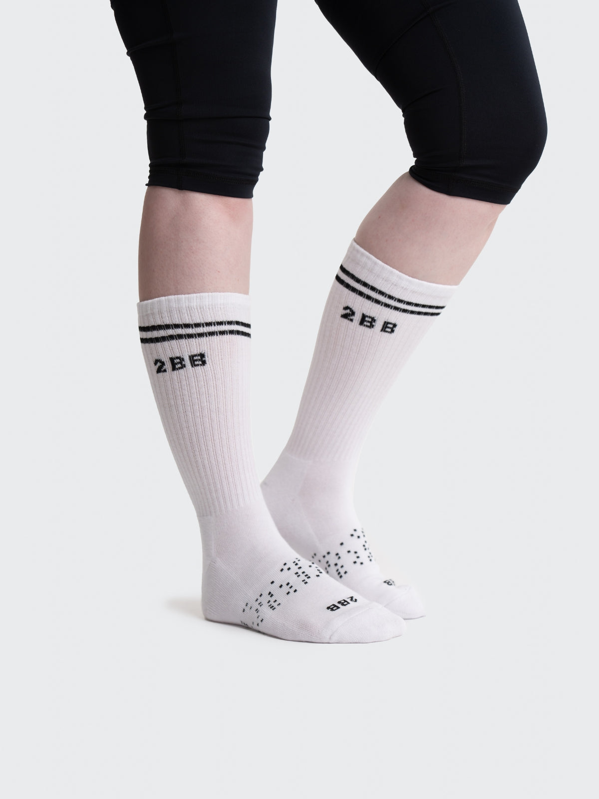 Two Blind Brothers - Gift Neutral Calf Sock Bundle (4 Pairs) White
