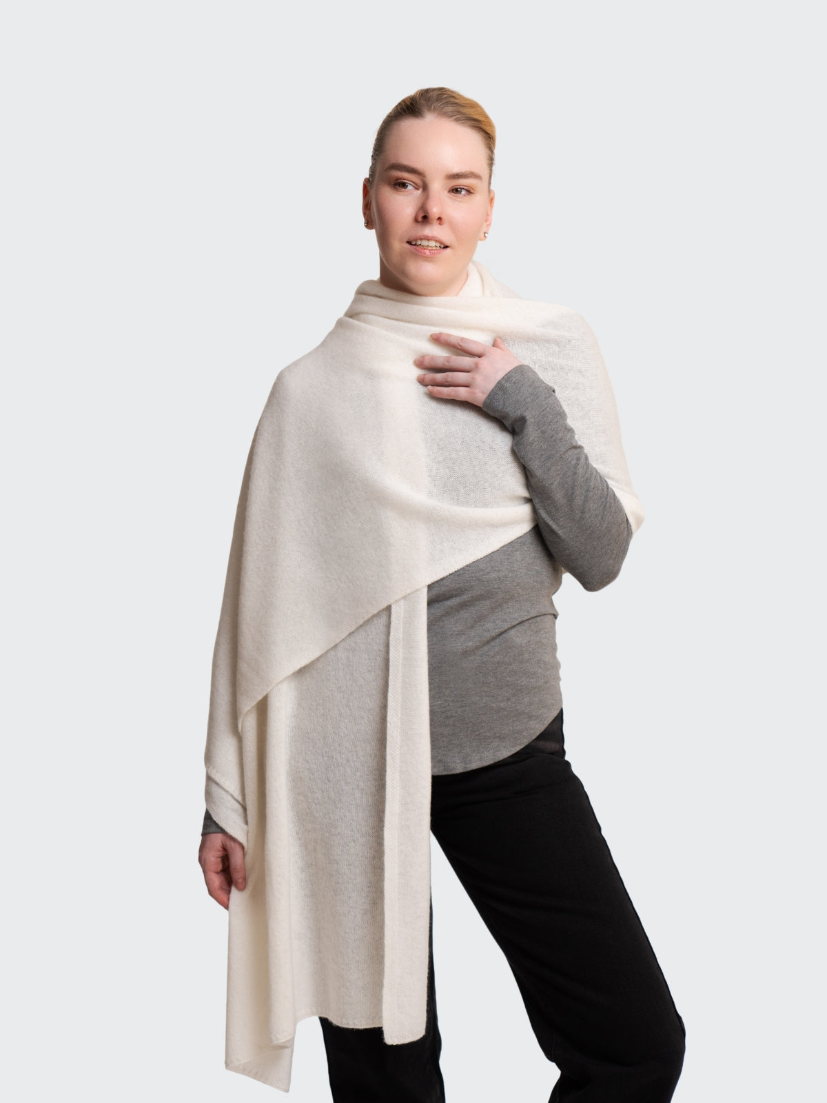Two Blind Brothers - Gift Cashmere Travel Wrap Black