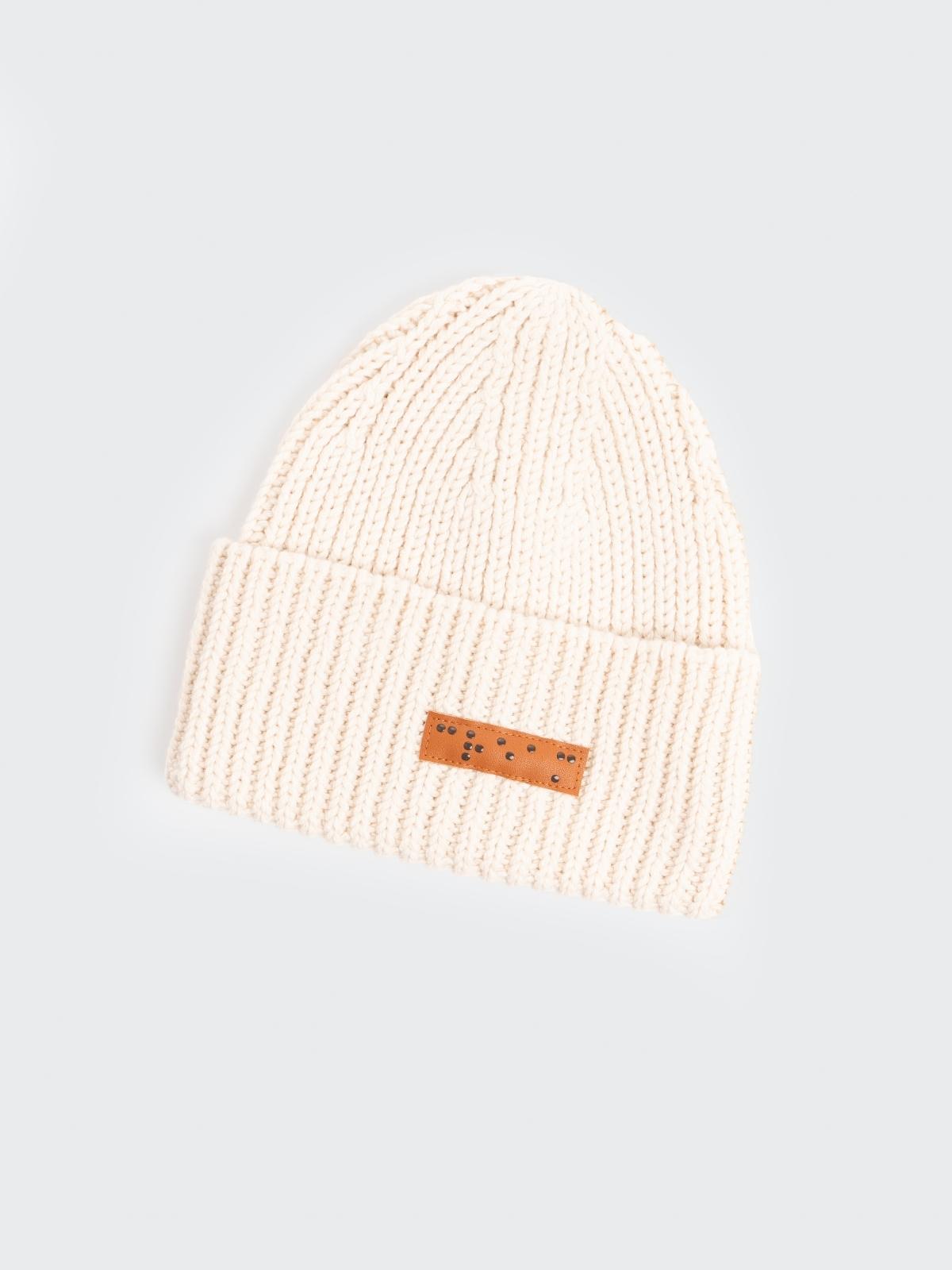 Two Blind Brothers - Gift Chunky Knit Beanie Cream
