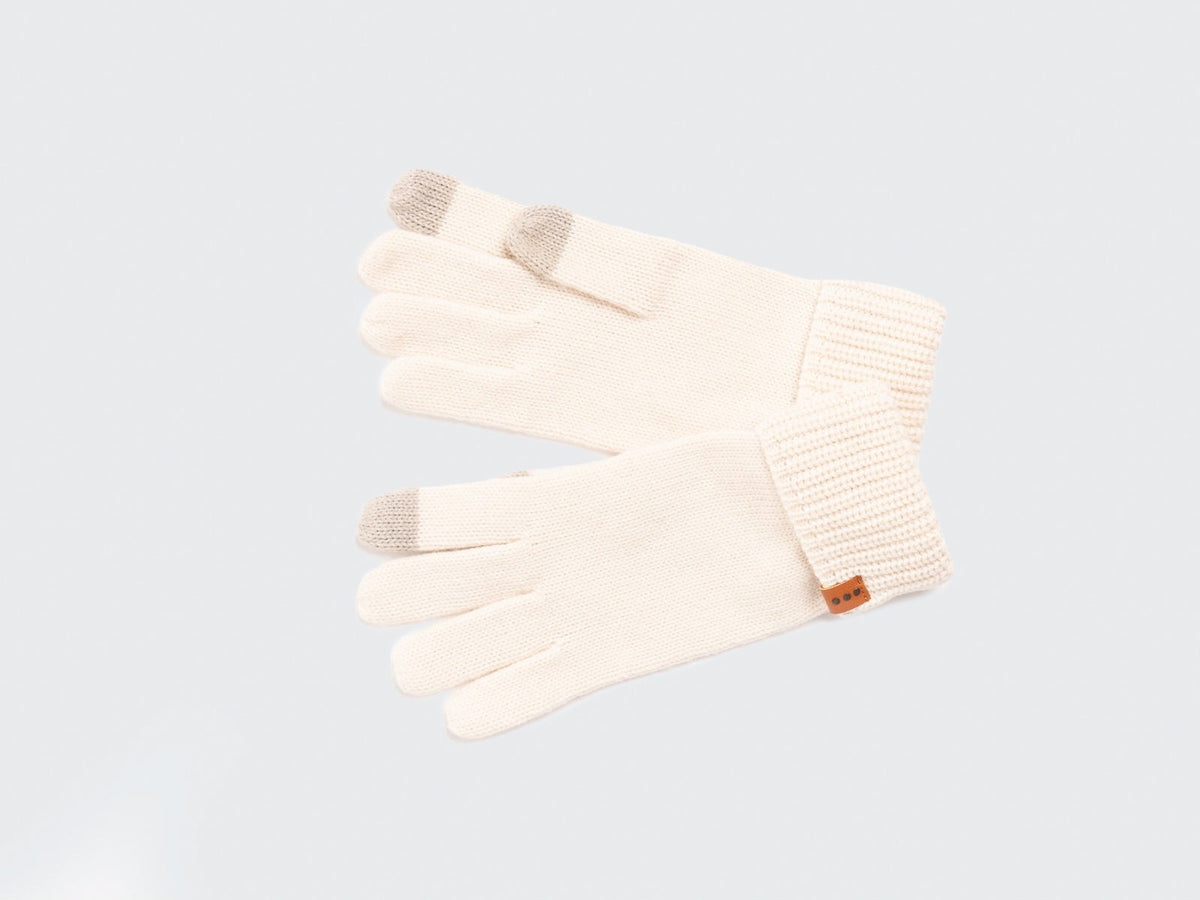 Two Blind Brothers - Gift Chunky Knit Gloves Cream