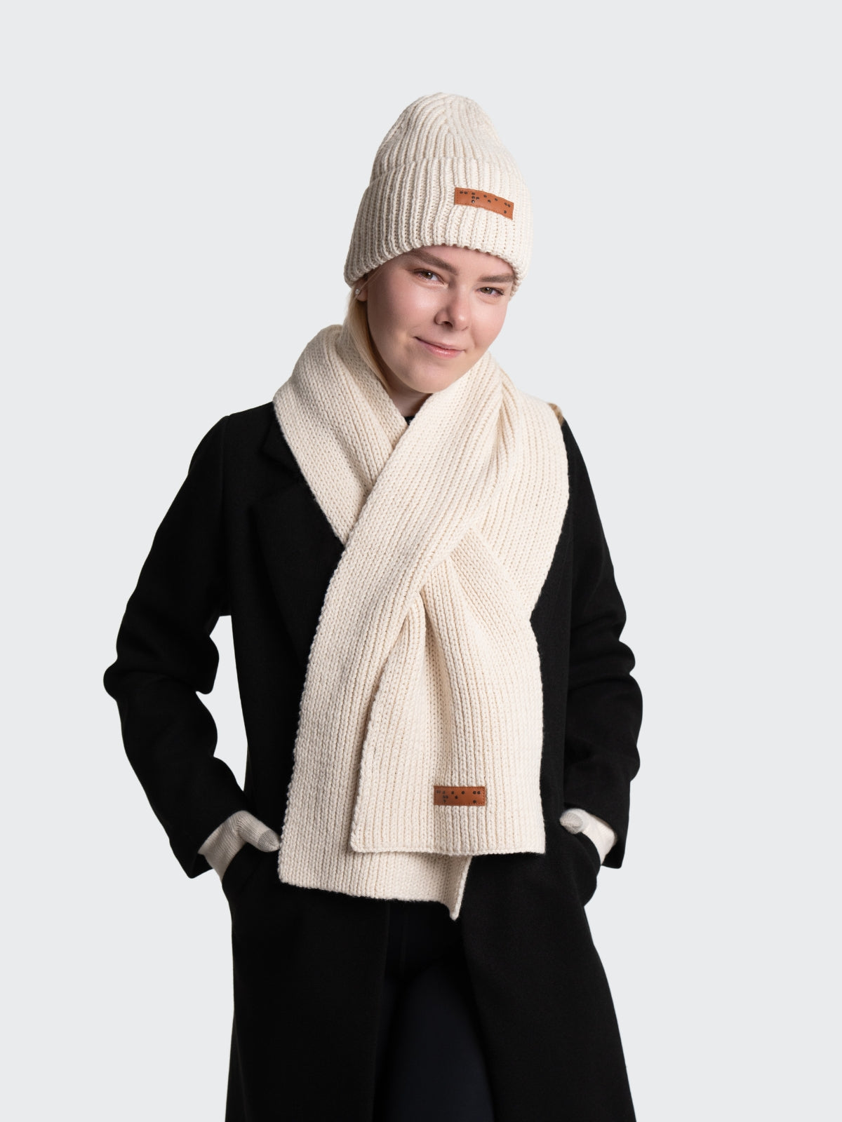 Two Blind Brothers - Gift Chunky Knit Scarf Cream