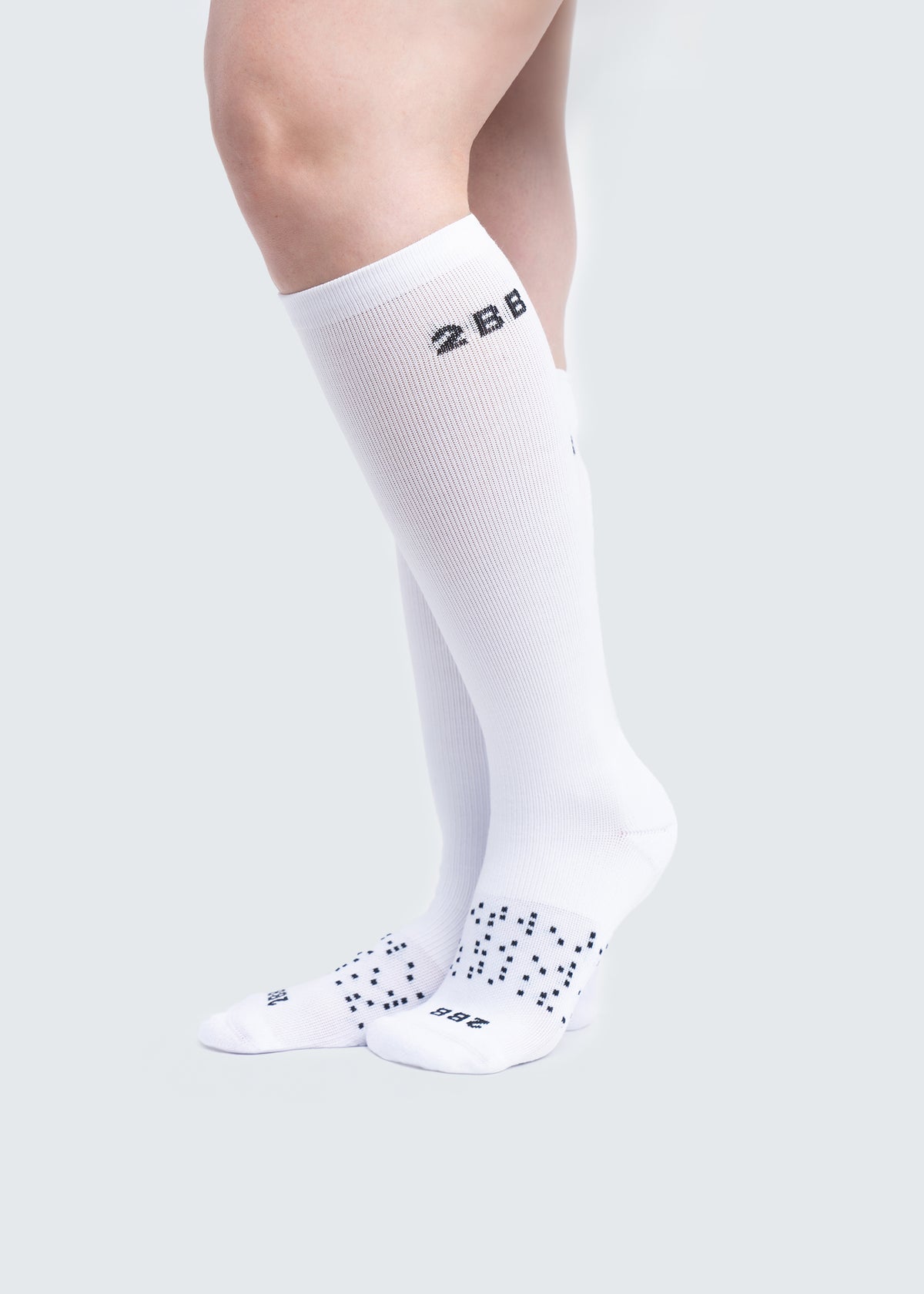 Two Blind Brothers - Gift Compression Sock Bundle (3 Pairs) White