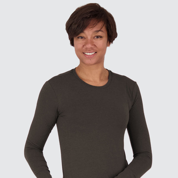 Two Blind Brothers - Womens Women's LS Crewneck Graphite-Grey