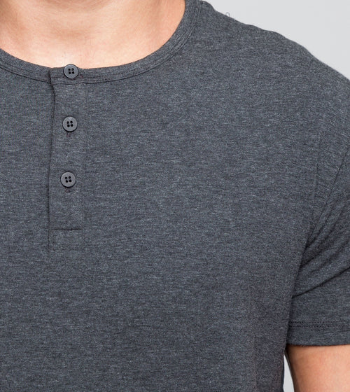 Men's Short Sleeve Henley