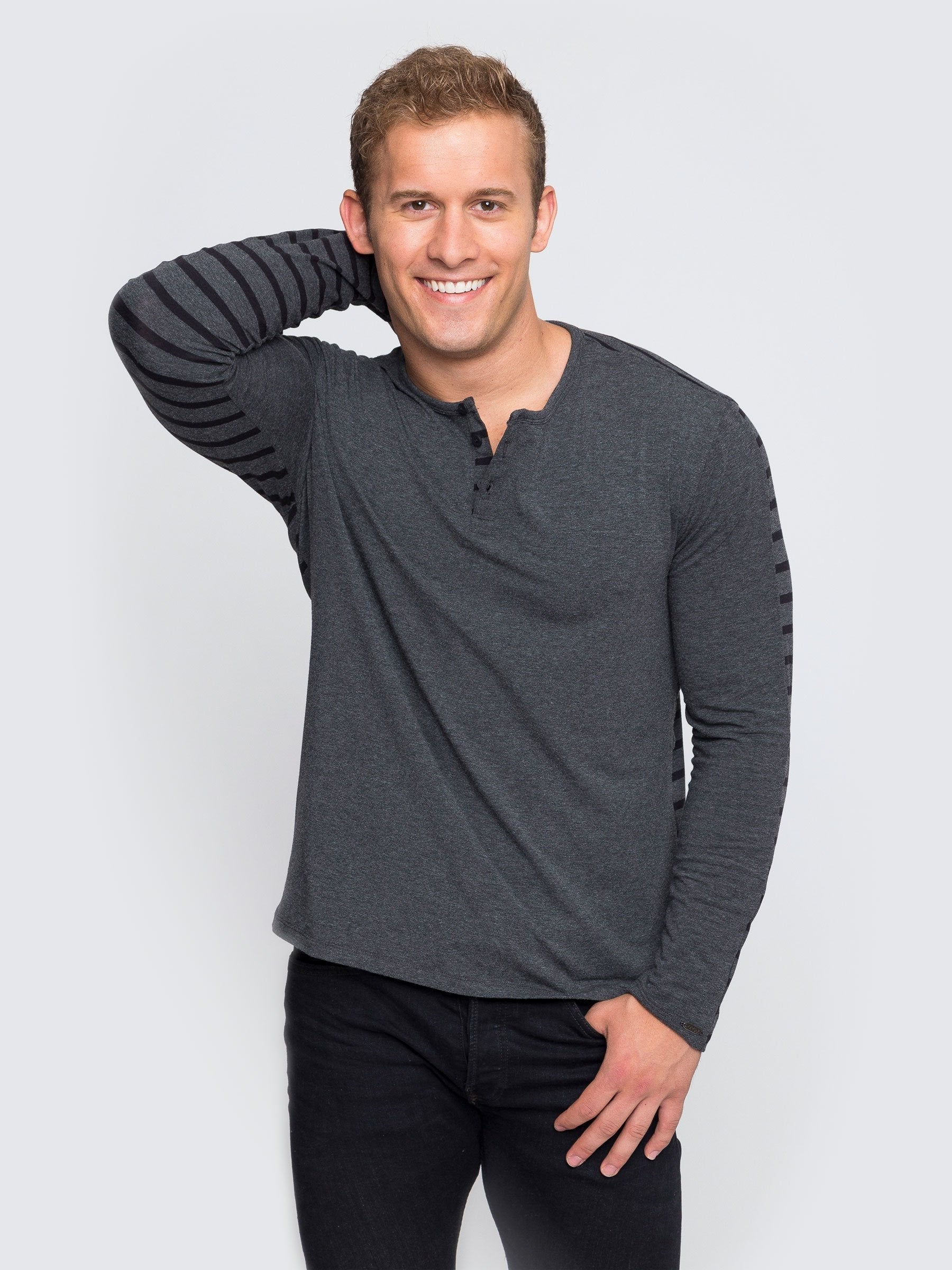Men's Long Sleeve Striped Henley – Two Blind Brothers