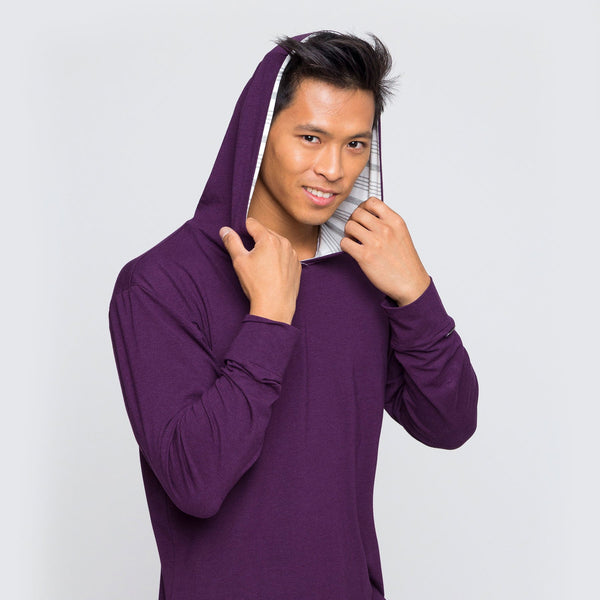 Two Blind Brothers - Mens Hoodie Plum