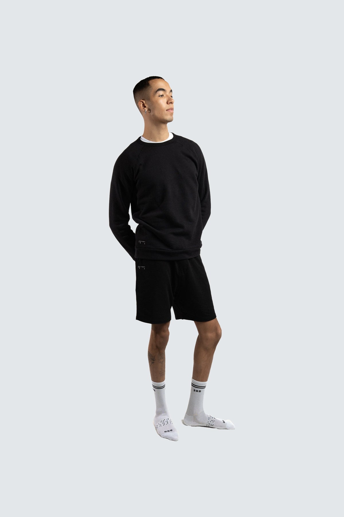 Two Blind Brothers - Mens Men's Fleece Raglan Black